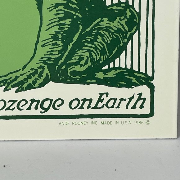 Frog In Your Throat Porcelain Advertising Sign Ande Rooney Vintage Reproduction - Picture 2 of 4